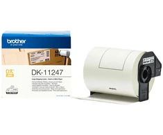 Brother DK-11247 punched labels - juodas on baltas, 103 mm x 164