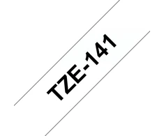 Brother TZE141 18MM Juodas ON CLEAR TAPE TZE141, 8 m, 1.8 cm