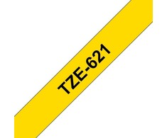 Brother Labelling Tape 9mm, Juodas on yellow, TZe, Pilkas, Thermal transfer, Philippines,