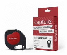 Capture 12mm x 4m Juodas on Baltas