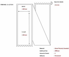 Capture Ship-label 100 x 150mm,