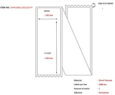 Capture Ship-label 105 x 220mm, (SHIPLABEL105X220-FF)