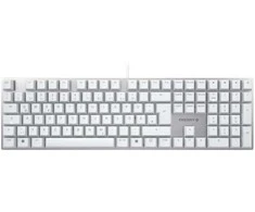 Cherry Kc 200 Mx Klaviatūra Usb Qwertz German Sidabrinis, Baltas