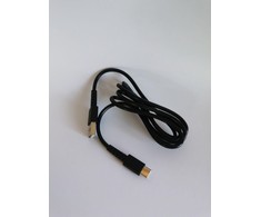 USB kabelis CMATE USB-A - USB-C 1 m Juodas (USB-C į USB-A įkrovimas ir sinchronizavimas)