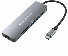 „Conceptronic DONN11G 6-in-1“ USB-C adapteris