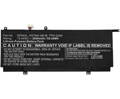 Coreparts Nešiojamas kompiuteris Baterija for HP 59.29Wh 15.4V 3850mAh 59.29Wh Li-Pol
