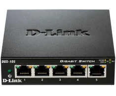 Šakotuvas D-Link 5-Port Gigabit Ethernet Metal Housing Unmanaged Light