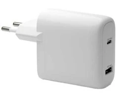 dbramante1928 - Įkrovimas - Sieninis įkroviklis GaN - USB-C 65W+18W ES - Baltas