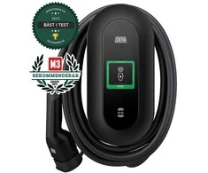 DEFA įkrovimo dėžutė su fiksuotu 6 metrų įkrovimo laidu - 22 kW - 2 tipas