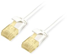 Equip Equip Patchkabel Cat6A Slim U/UTP 2xRJ45 0.50m baltas LSZH Polybeutel