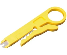 Equip Equip 129412 kabelio užspaudimas Kišeninis peilis Geltona