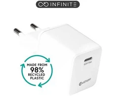 eSTUFF INFINITE (GRS) USB-C Charger EU PD 60W GaN. 1 x USB-C.