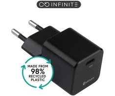 eSTUFF INFINITE (GRS) USB-C Charger EU PD 30W GaN. 1 x USB-C.