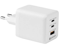 eSTUFF INFINITE USB-C įkroviklis ES PD 100W GaN. 2 x USB-C. 1 x