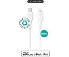 Kabelis USB eStuff USB-C - Lightning 2 m Baltas (ES602270-BULK)