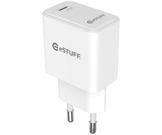 Įkroviklis eStuff USB-C Charger EU PD 20W Balta (ES635028-BULK)