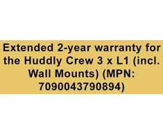 Ext. 2-yr warr. Huddly Crew 3 x L1 (incl. Wall Mounts)