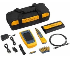 Fluke Networks „Fluke LIQ-KIT“ tinklo kabelio testeris, PoE testeris, pilkas, geltonas