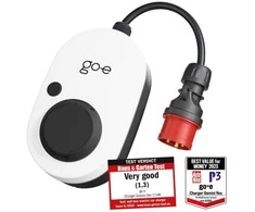 Go Echarger go-e įkroviklis Gemini flex Wallbox, 11kW, 16A CEE raudonas kištukas, baltas