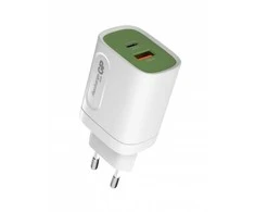 GP Baterija GP 20W USB-A ir USB-C įkroviklis, įskaitant. Adapteris, skirtas ES, CN ir JK