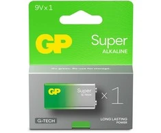 Baterijos GP 6LR61 Super Alkaline (G-TECH) 1 vnt.