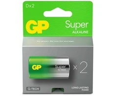GP SUPER ALKALINE D/LR20 Baterija. 2 vnt.