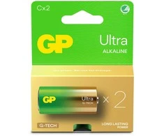 GP ULTRA ALKALINE C/LR14 Baterija. 2 vnt.
