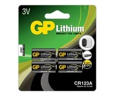 GP LITHIUM BATTERY CR123A Lithium CR 123A, Single-use