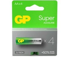 GP Baterija (AA) Alkaline SUPER LR6/AA, (4 batteries / blister) 1.5V