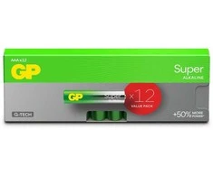 GP Baterija GP - Super šarminės AAA baterijos, 24A/LR03, 1,5 V, 12 vnt. pakuotė