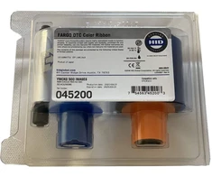 HID Fargo YMCKO, full color ribbon, 500 images, for