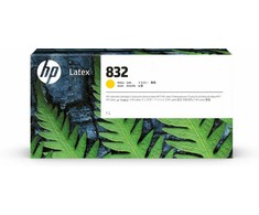 Hewlett Packard (HP) HP 832 1L Geltona Latex Ink Cartridge
