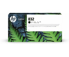 Hewlett Packard (HP) HP 832 1L Juodas Latex Ink Cartridge