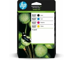 Hewlett Packard (HP) Originalios HP 937 CMYK rašalo kasetės 4 pak