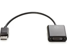 Hewlett Packard (HP) HP DisplayPort į DVI-D adapteris 1 x 20 kontaktų DisplayPort M 1 x 24 kontaktų DVI-D F Juoda