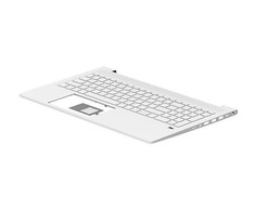 Hewlett Packard (HP) HP viršutinė dangtelis/klaviatūra sidabrinė su juodais klavišais