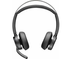 HP Poly Voyager Focus 2 Belaidės ausinės, Bluetooth, BT700 USB-C Adapteris, USB-C/A Adapteris, Juoda