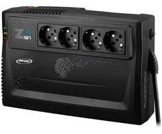 INFOSEC Zen Live 800 - Line Interactive UPS 800 VA 4 lizdai FR / SCHUKO - 2 metų garantija