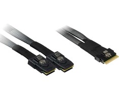 Inter-Tech Inter-Tech 88885641 kabelis SAS 0,75 m 24 Gbit/s Juodas