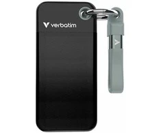 Kietasis diskas Verbatim diskas SSD 1TB - raktų pakabukas su laidu USB 3.2 gen.2 juodos ir pilkos spalvos 32190