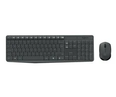 Klaviatūra Logitech MK235 combo, Pan Nordic Juodas, Wireless