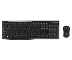 Klaviatūra Logitech MK270 combo, French Wireless, Juodas