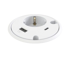 Formingfunction Forming Function Powerdot 1xUSB and 1xUSB-C Feed Through Baltas