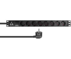 Listwa zasilająca Lanview LVR-2MSCH-SPD-SCH8 PDU 8 gniazd Juodas (W129238343)