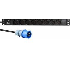Lanview rozdzielacz zasilania PDU 8 x gniazdo jungiama į tinklą 1U juoda (LVR-3MIEC-LIC-SCH8)