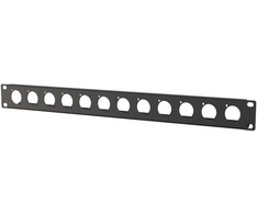 Lanview 1U rack panel with 12 holes