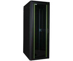 Lanview LOGON RDL32U68BL, Laisvai pastatomas stovas, 32U, 600 kg, Rakto užraktas, Reguliuojamos kojelės, Kabelių tvarkymas
