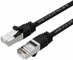 Lanview Lanview LV-SFTP6A02B tinklo kabelis, juodas, 2 m, S/FTP (S-STP)