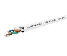 Lanview Cat6a U-FTP 4x2xAWG23 LSZH baltas 305m, DCA