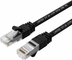 Lanview Lanview LV-UTP6A02B tinklo kabelis, juodas, 2 m, S/FTP (S-STP)
